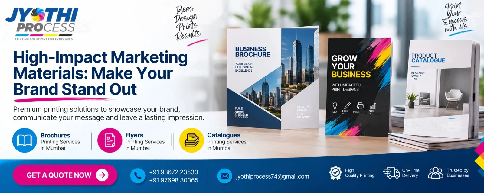 Marketing print printing by Jyothi Process, Mumbai